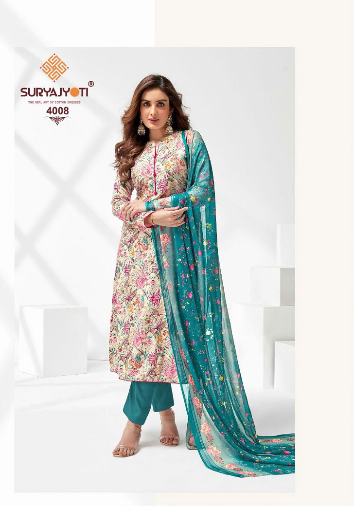 Suryajyoti Paroo Vol 4 Printed Dress Material Catalog
